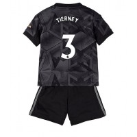 Fotbalové Dres Arsenal Kieran Tierney #3 Dětské Venkovní 2022-23 Krátký Rukáv (+ trenýrky)